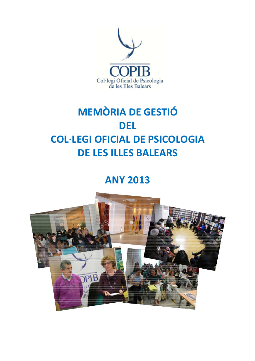 Memòria COPIB 2013