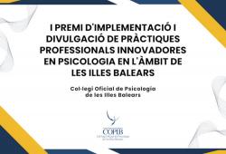 El COPIB convoca el I Premi d'Implementació i Divulgació de Pràctiques Professionals Innovadores en Psicologia en l'Àmbit de les Illes Balears